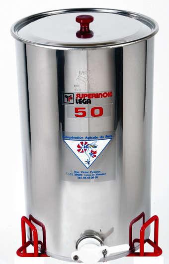 Maturateur Miel Inox 14 Litres (20kg) Avec Couvercle Et Robinet Spécial Miel