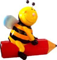 boutique-la-publicite-elements-de-table-tirelire-abeille-sur-crayon